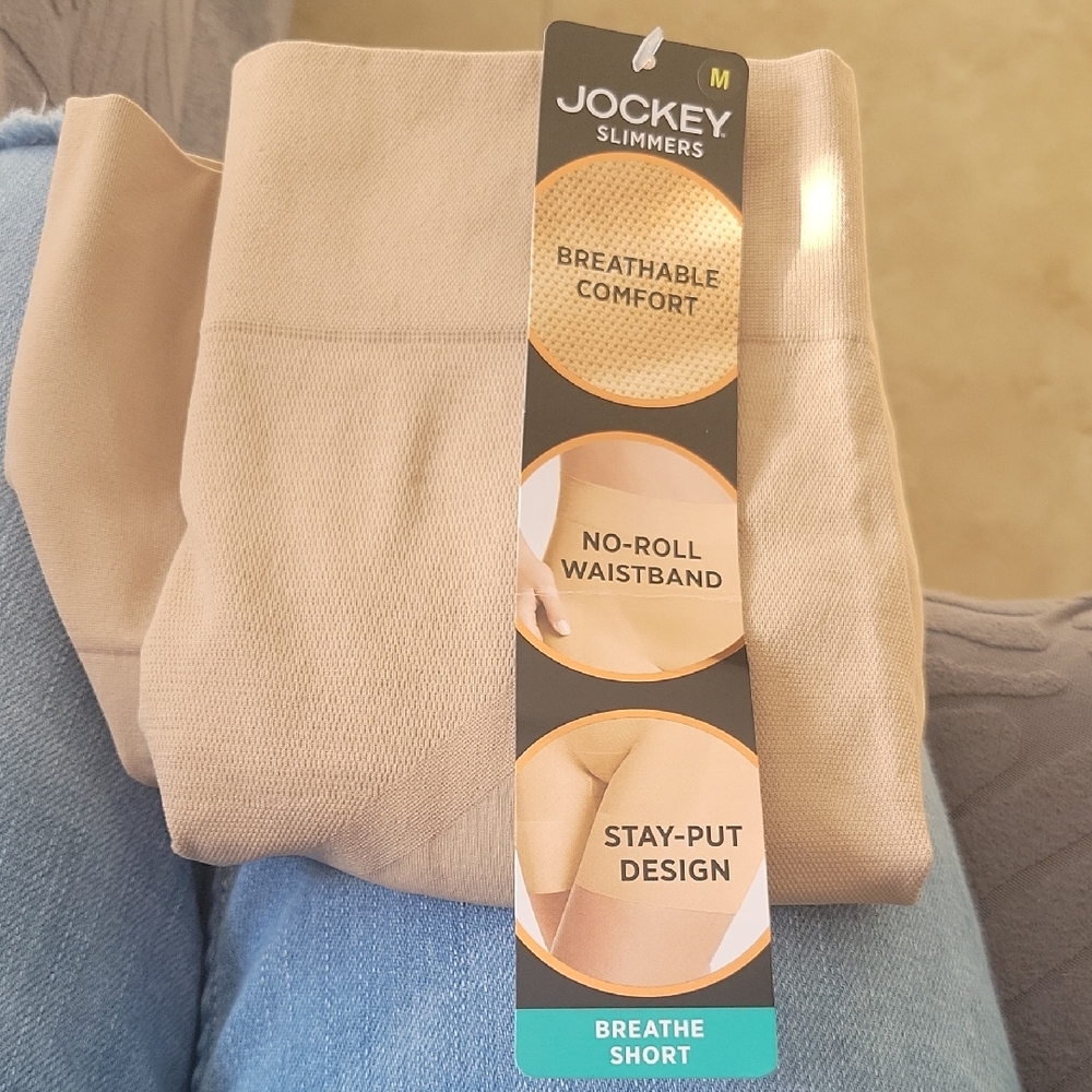 Jockey Slimmers Breathe Short in Tan